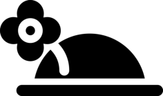 Clown Hat With Flower Sticker Outline Svg File, Free Vectors File